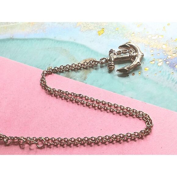 2/$21 Ladies Anchor Necklace - Perfect for Layering - Picture 6 of 9